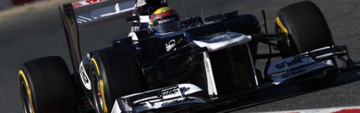 L-equipe-Williams-Renault-cree-la-surprise-a-Barcelone